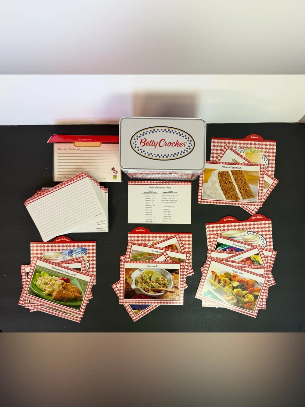 Vintage Betty Crocker Keepsake Recipe Box 16 Classic Recipes - Complete